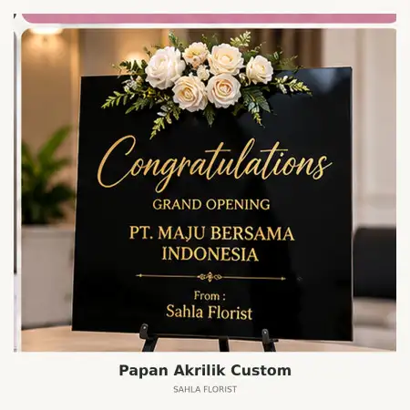 Papan Bunga Akrilik Meikarta